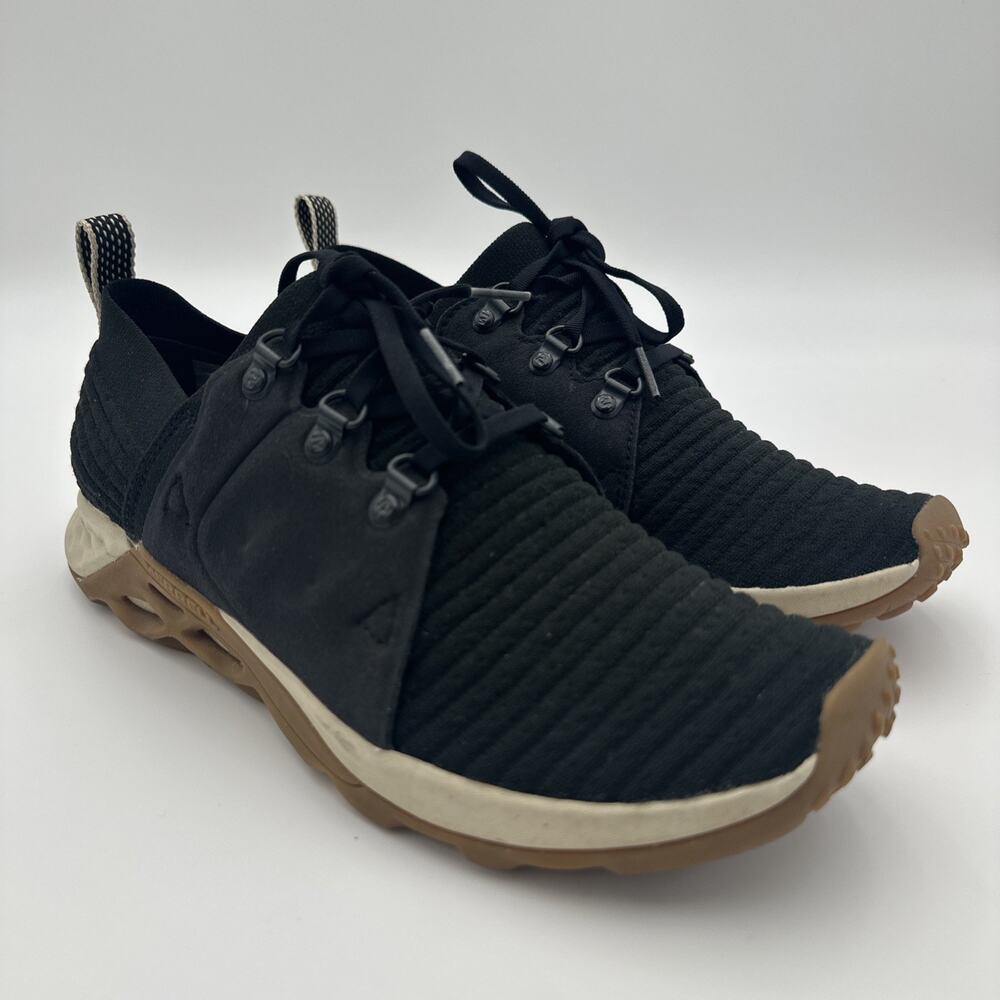 Merrell Range AC+ Running Shoes Womens Size 10 Knit Black Gum Sneakers